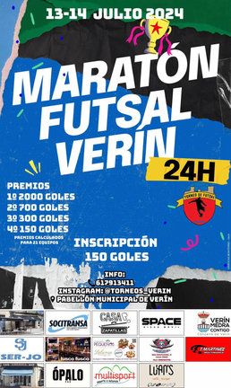 20240713 maratón ftsal verín_cartel