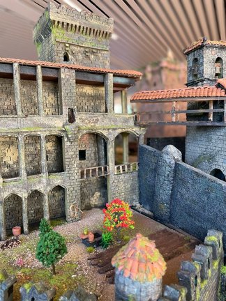 Maqueta del Castelo de Monterrei, que se presentará este viernes 23 en el Auditorio de Verín.