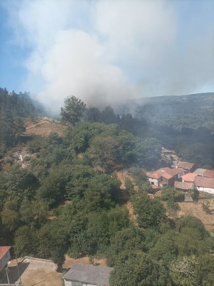 La BRIF de Laza tomó esta imagen desde el aire a su llegada para intervenir.